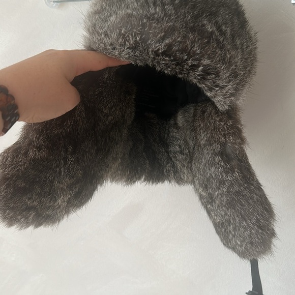 Wind River - Rabbit Fur Aviator Trapper Hat - Picture 5 of 9